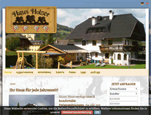 Tablet Screenshot of haus-holzer.at